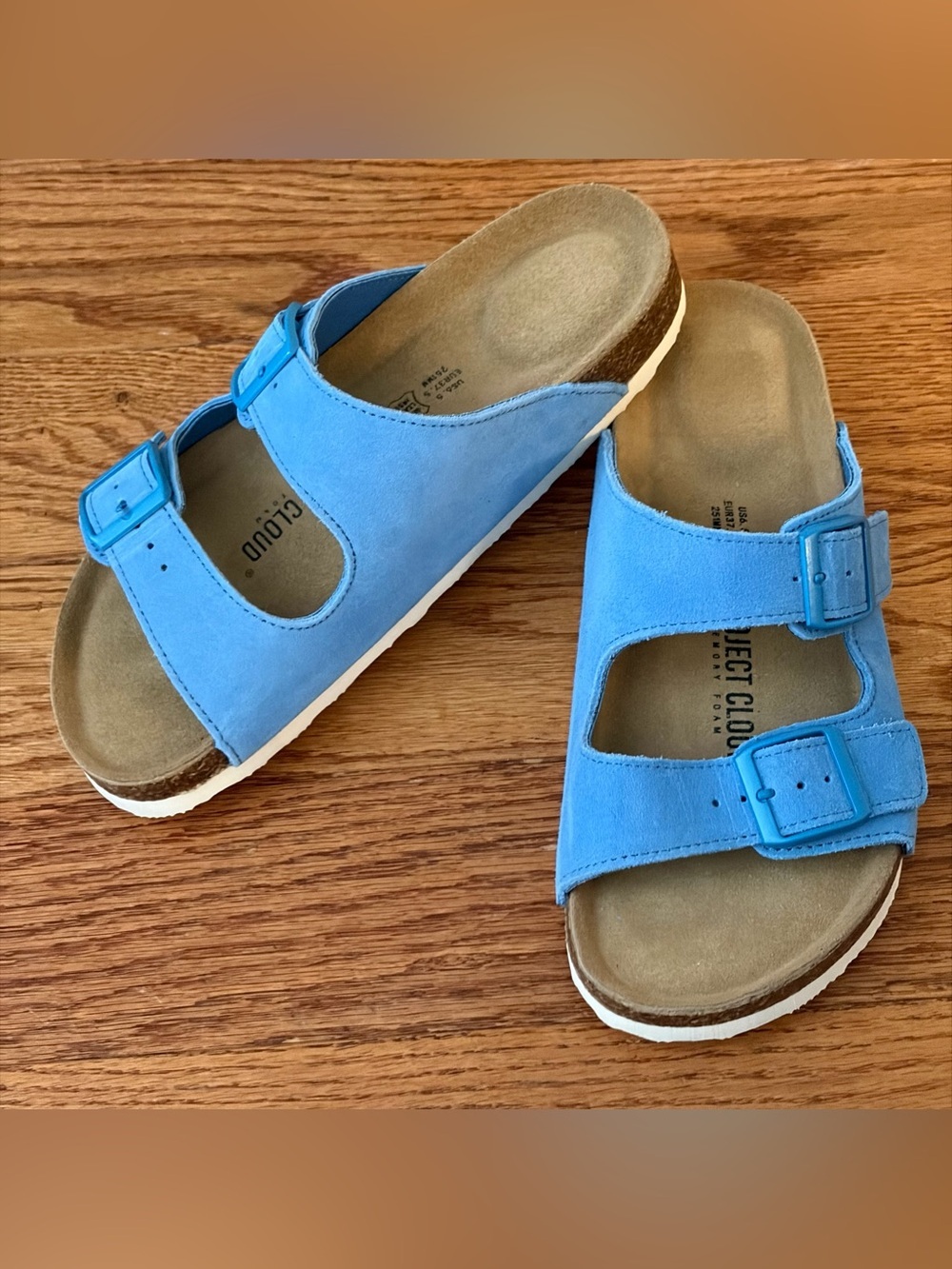 NWOT Project Cloud Venita Women Sandals Genuine Leather MemoryFoam Anti-Slip 6.5